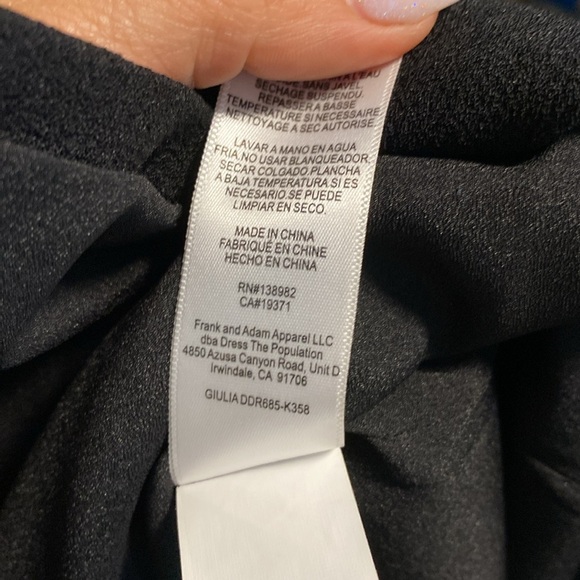 ANTHRO brand DRESS THE POPULATION Giului Sequin Bodice Crepe Sheath DRESS - XS - Picture 12 of 12